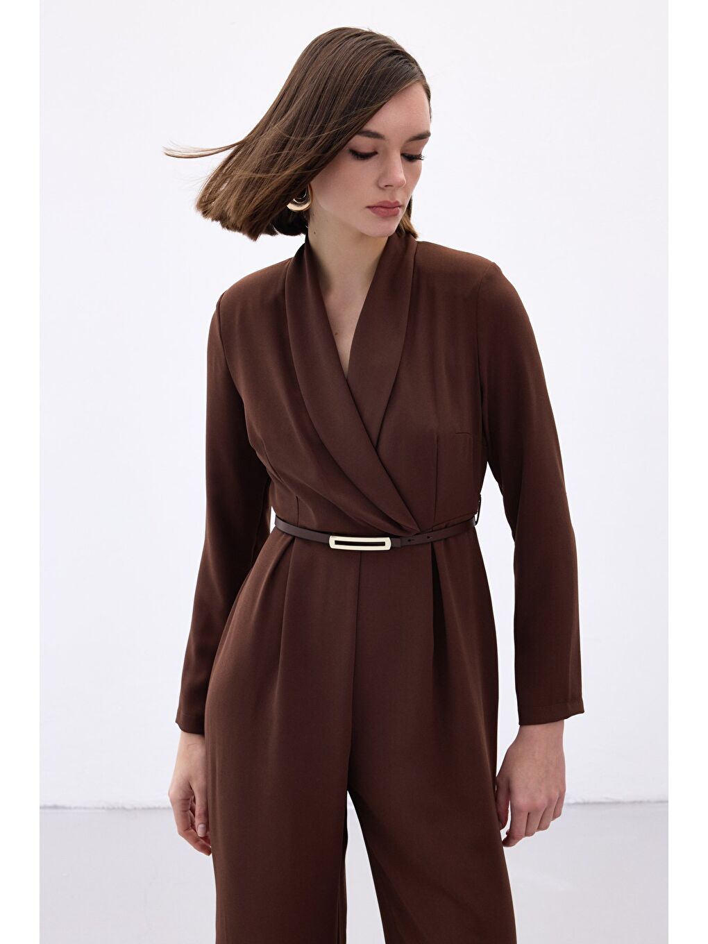 Kahverengi Kemerli Salaş Tulum - Kahve-5