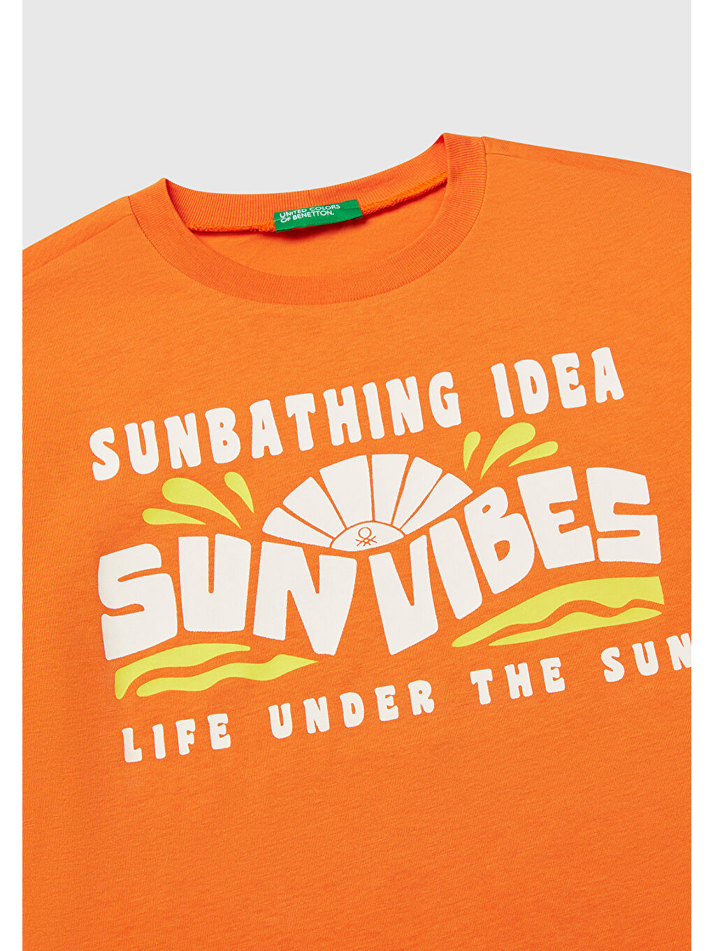 Erkek Çocuk Turuncu Grafik Baskılı Kısa Kollu T-Shirt-2