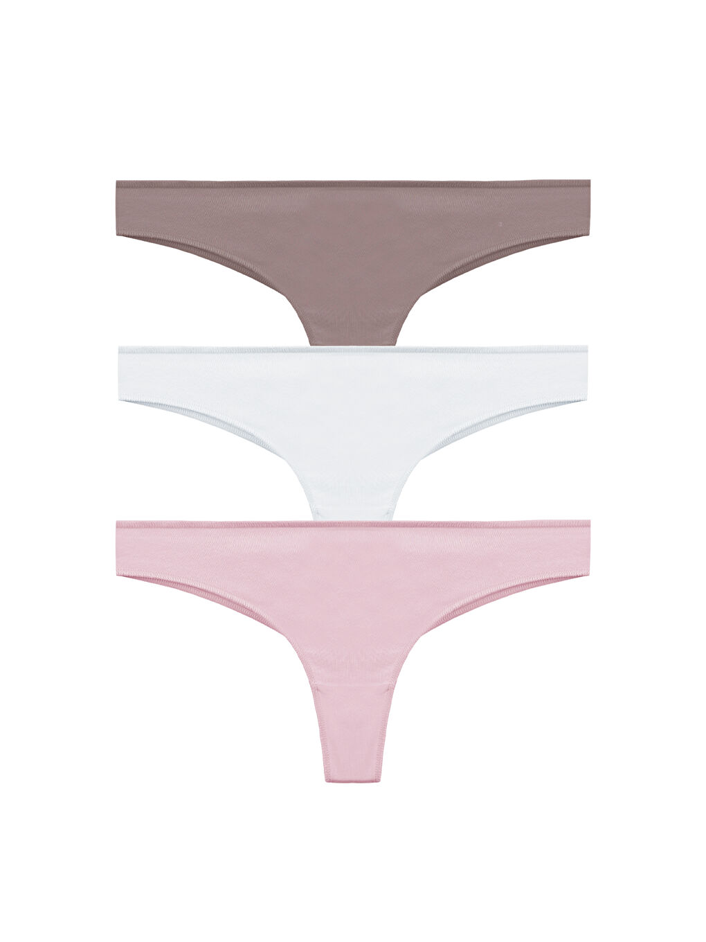 Kahverengi Kadın Pamuklu 3'lü Brazilian Külot