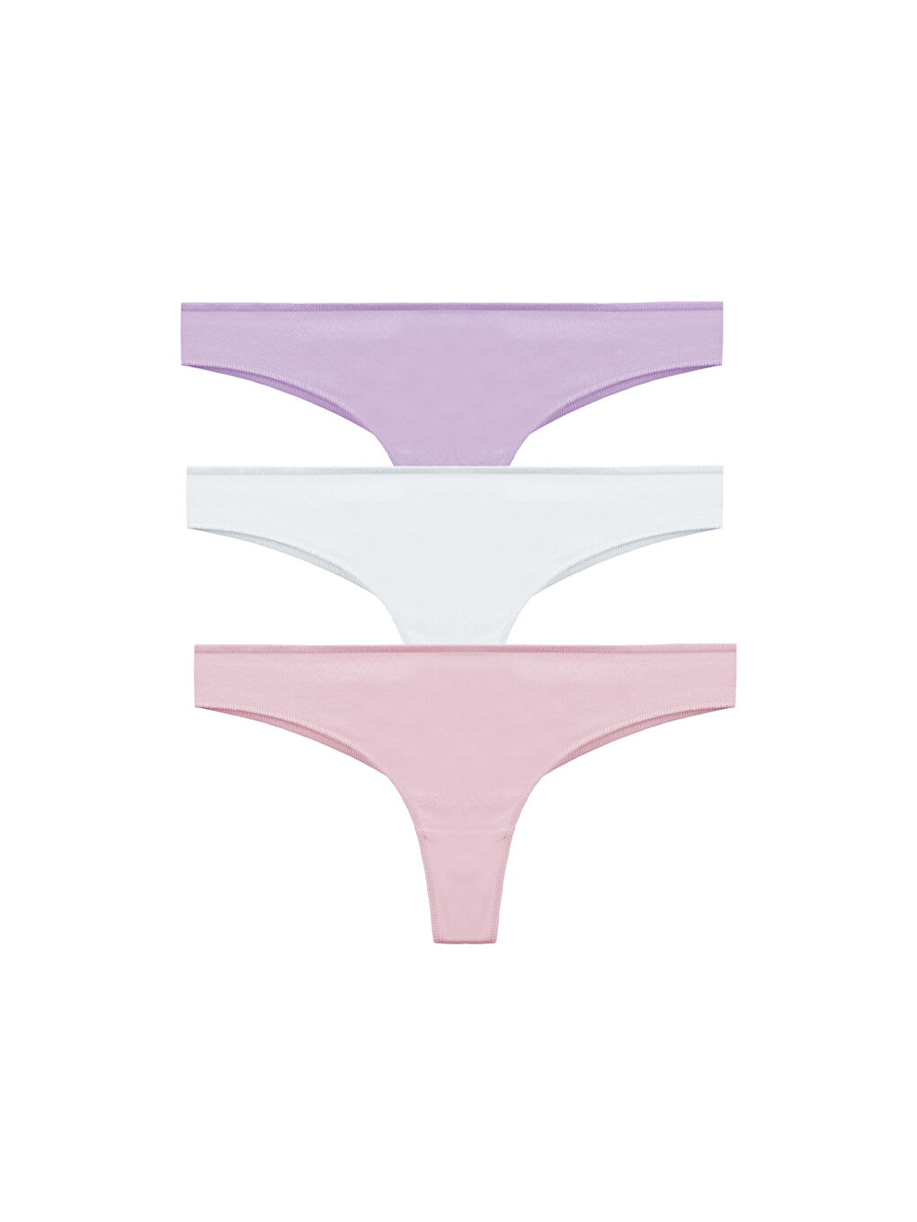 Mor Kadın Pamuklu 3'lü Brazilian Külot