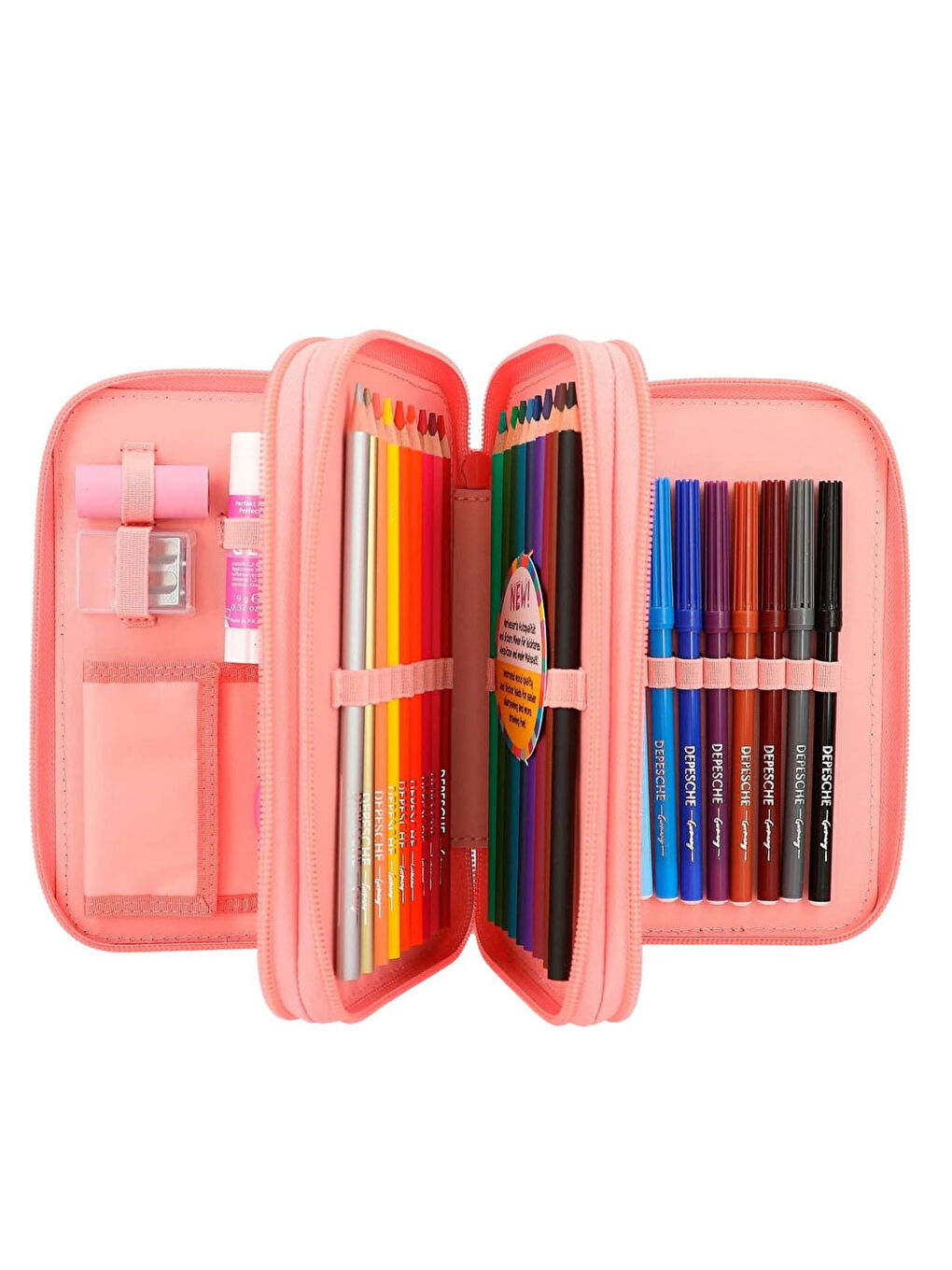 3 Katlı İçi Dolu Kalem Çantası Cutie Star 412384-1