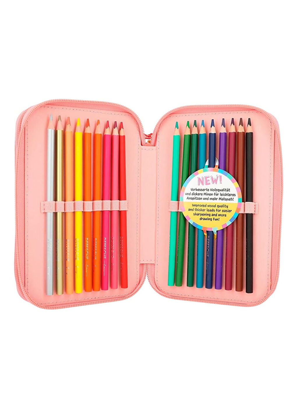 3 Katlı İçi Dolu Kalem Çantası Cutie Star 412384-3