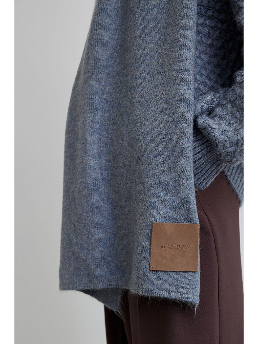 Cozy Yumuşak Dokulu Atkı Mavi-2