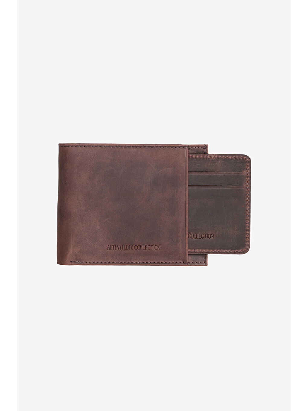 Erkek Kahverengi %100 Hakiki Deri Cüzdan-2