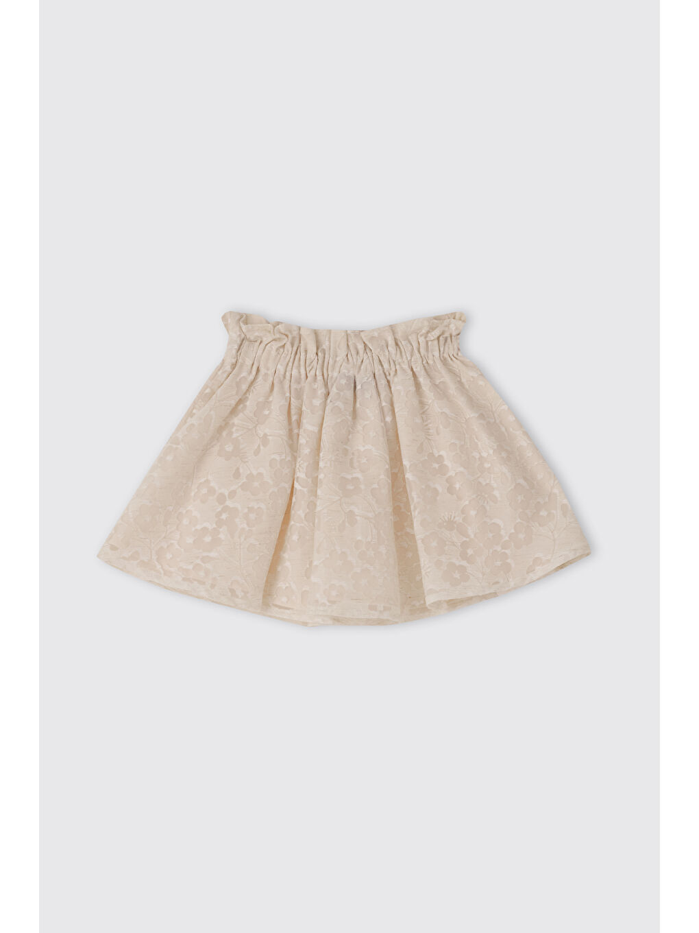 Kız Bebek Çiçek Desenli Ekru Etek-1