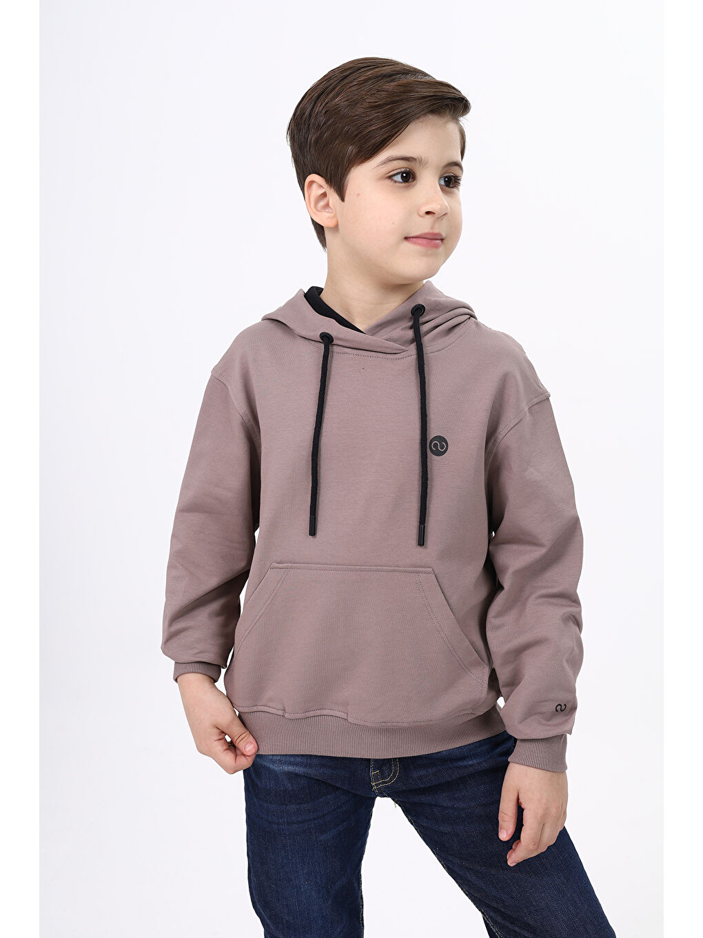 Toontoykids Kahverengi Erkek Çocuk Baskılı Sweatshirt