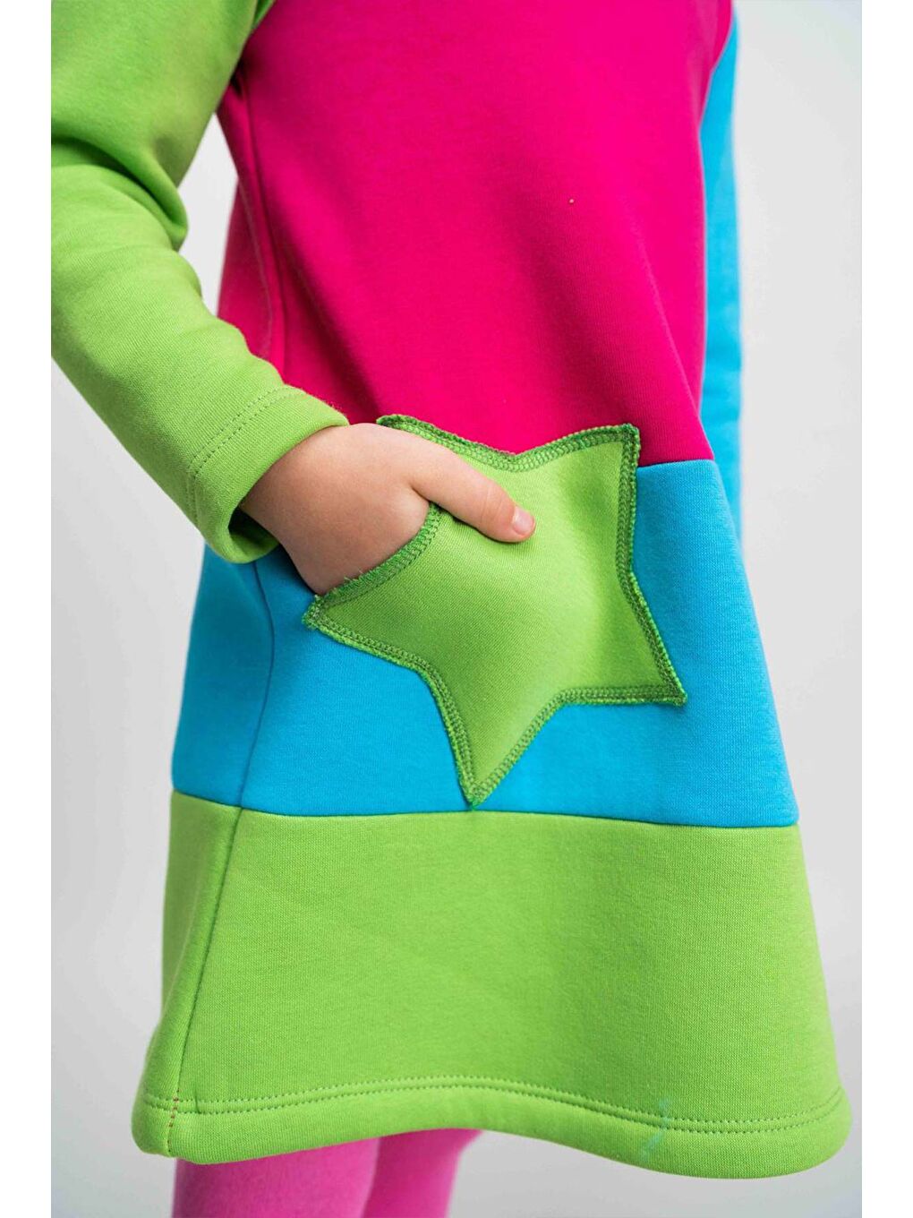 Karışık Kız Çocuk Elbise-4