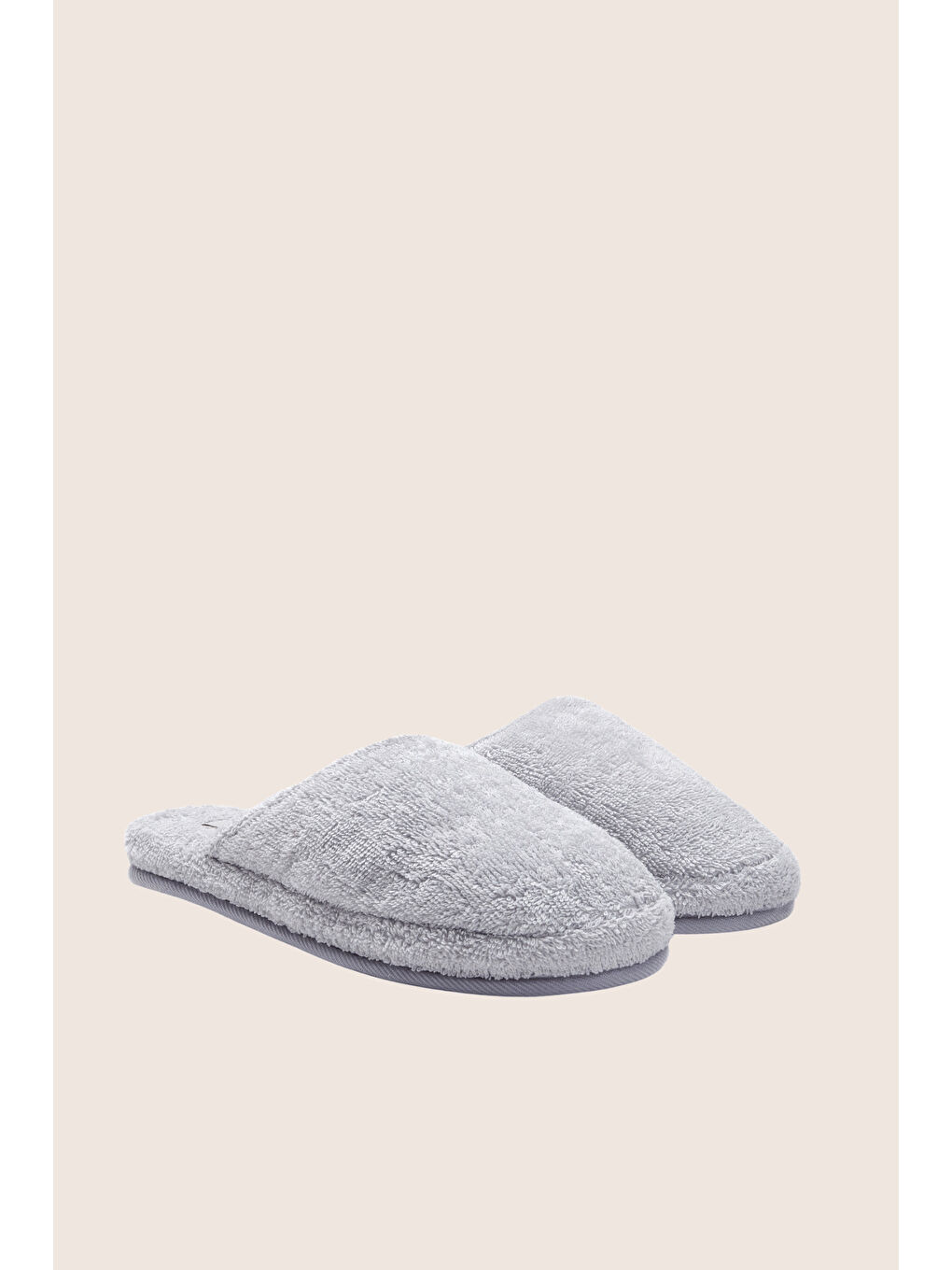 Marble  %100 Pamuk Unisex Havlu Terlik Gri