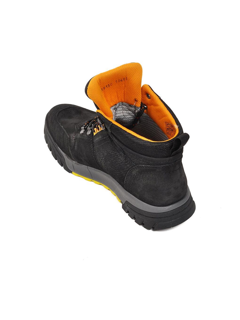 152-18491 Siyah Nubuk Hakiki Deri Erkek Outdoor Bot-3