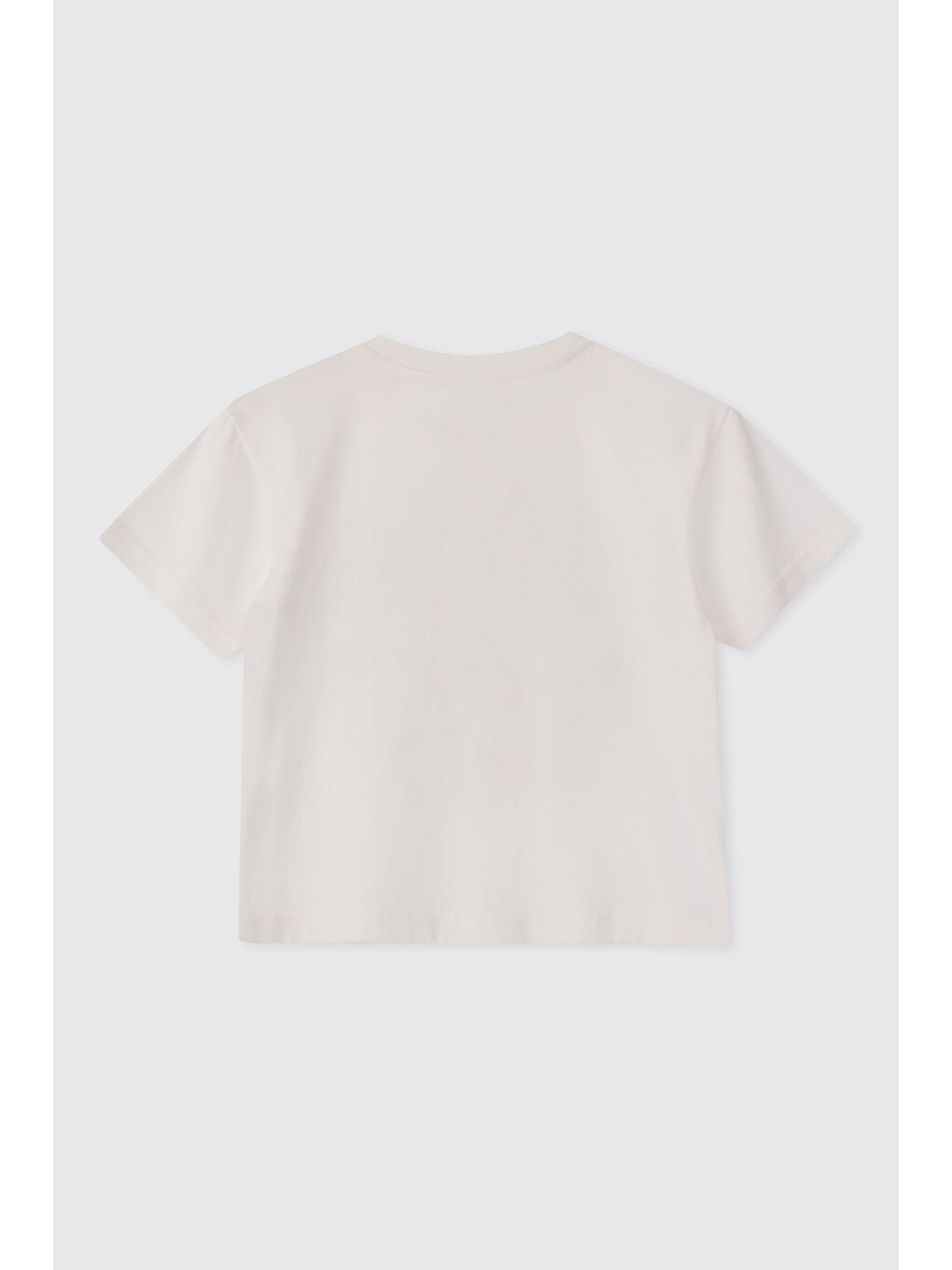 Erkek Bebek Kısa Kollu Beyaz Tişört-1