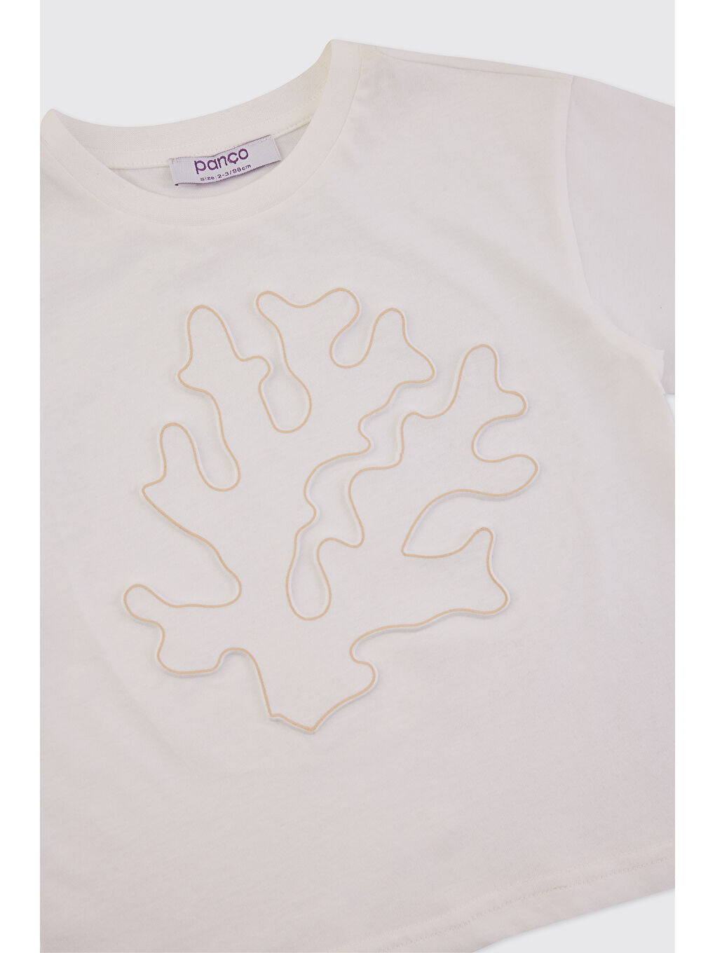 Erkek Bebek Kısa Kollu Beyaz Tişört-2