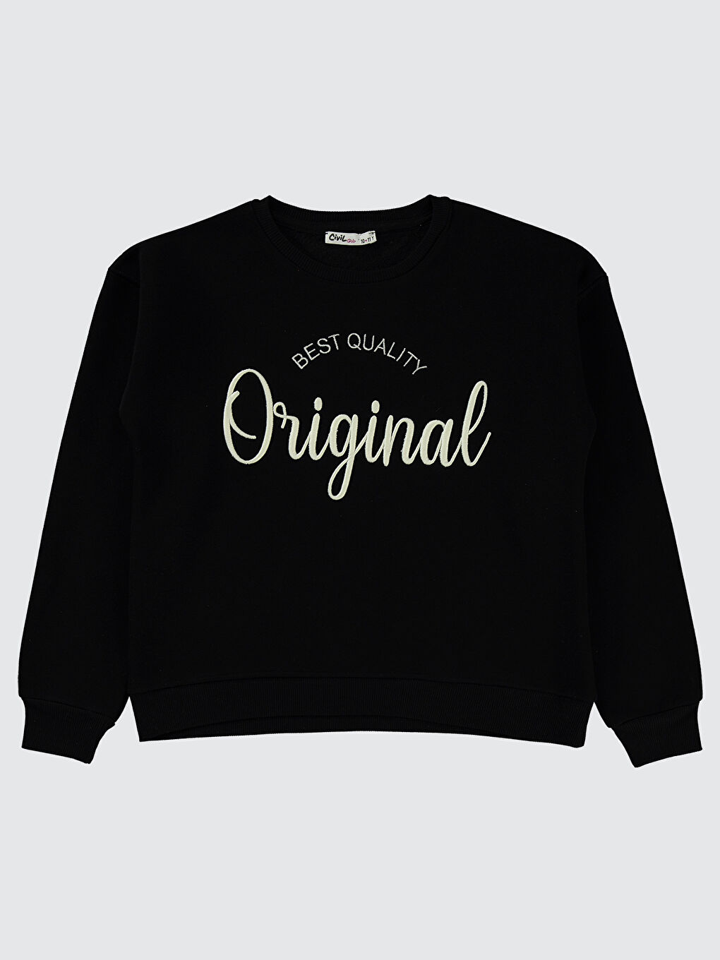 Civil Girls Kız Çocuk Sweatshirt 10-13 Yaş Siyah