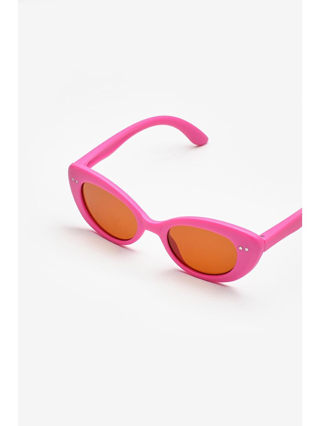 Fuşya  Taş Detaylı Çocuk Güneş Gözlüğü-1