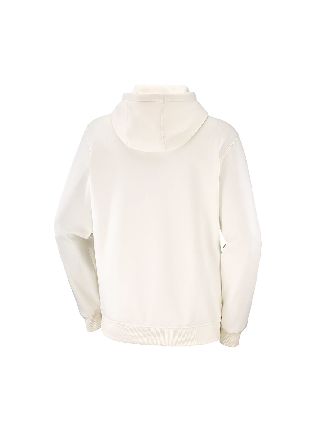 Salomon Logo Erkek Beyaz Kapüşonlu Sweatshirt-5
