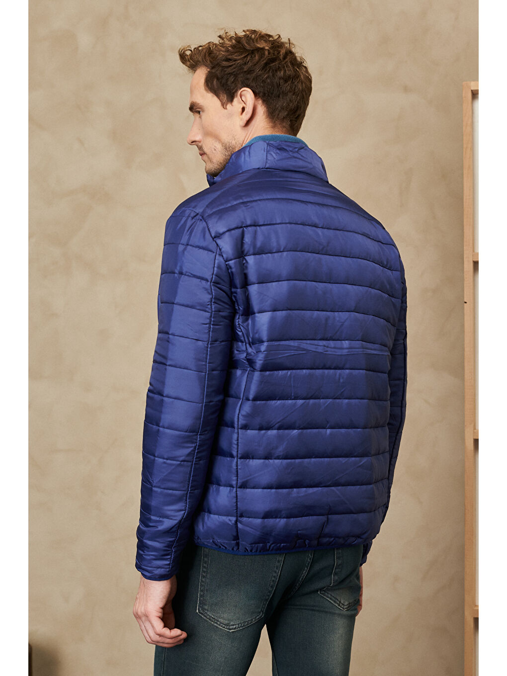 İndigo Erkek Standart Fit Ultra Hafif Soğuk Geçirmez Casual Mont-4