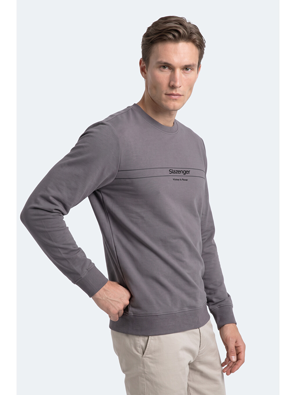 Garret Erkek Koyu Gri Sweatshırt-2