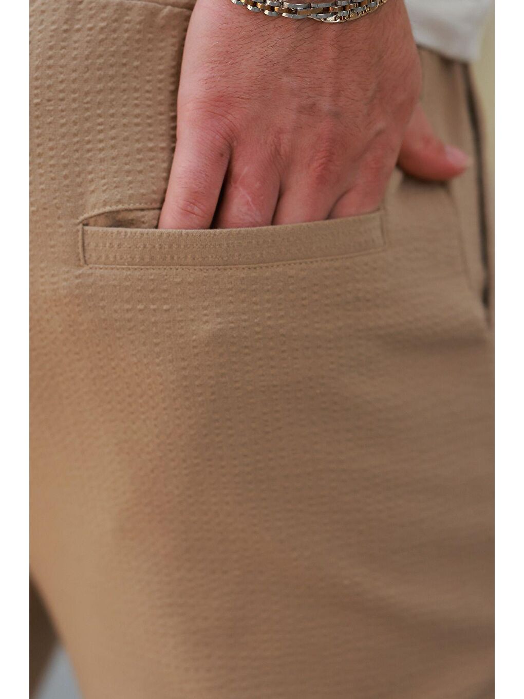 Kahverengi Camel Regular Fit Erkek Pantolon E6572-3