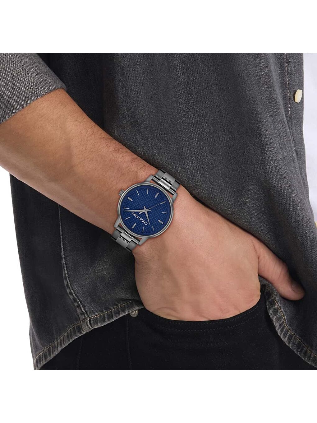 Gri CK25200502 Erkek Kol Saati-3