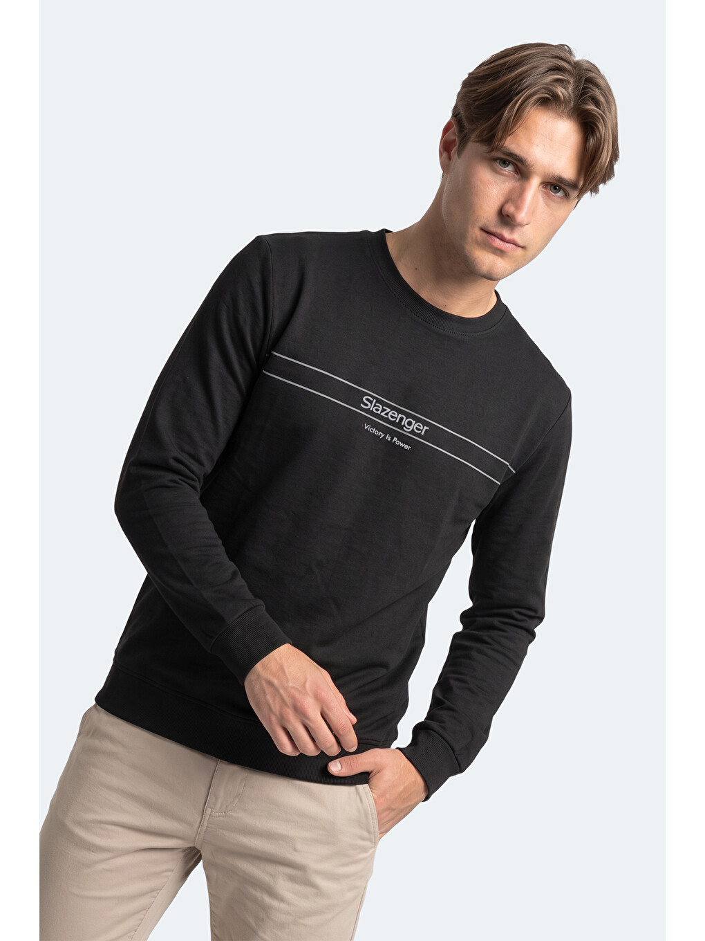 Garret Erkek Siyah Sweatshırt-4