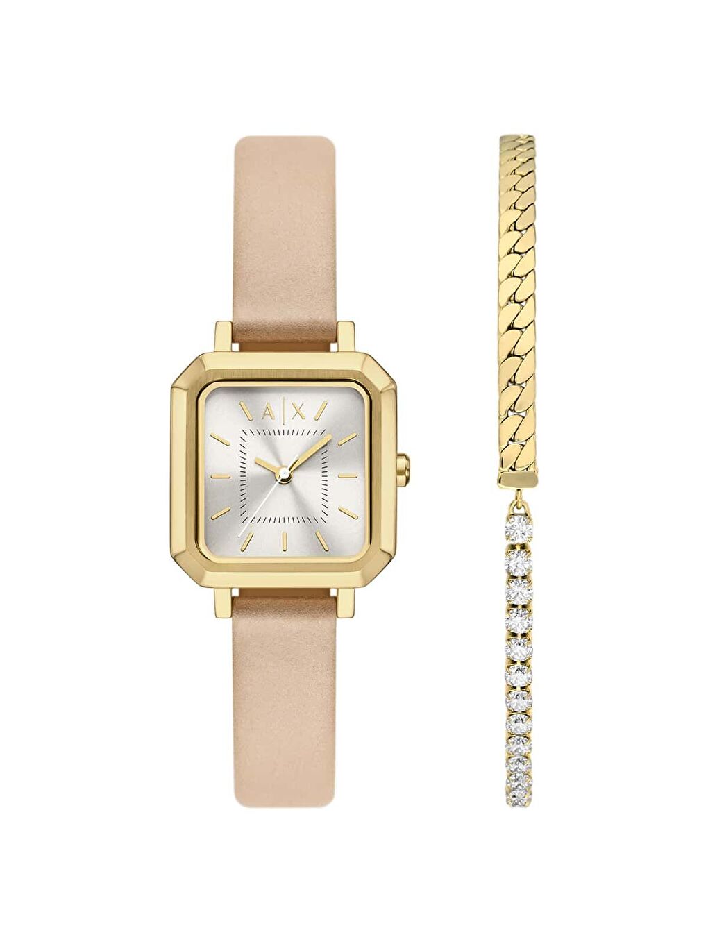 Pembe AX7172SET Kadın Kol Saati ve Bileklik Seti