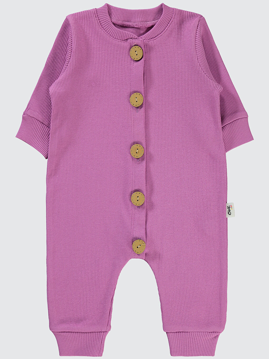 Civil Lila Baby Kız Bebek Patiksiz Tulum 1-6 Ay Leylak