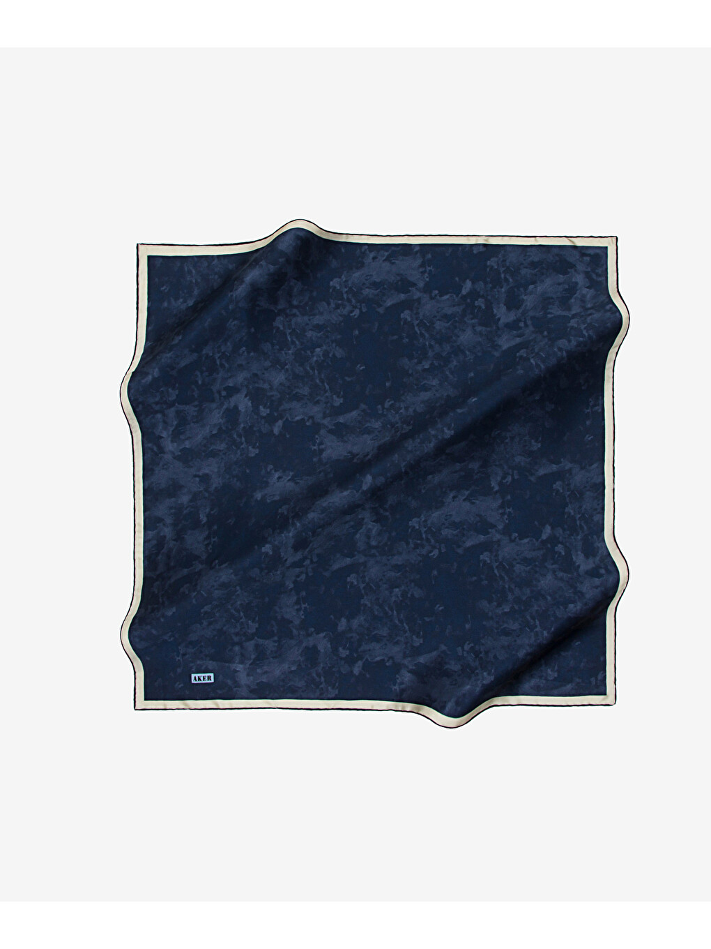 Lacivert 90X90 İpek Twill Eşarp