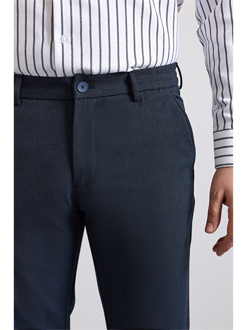 Lacivert Slim Jogger Pantolon-2