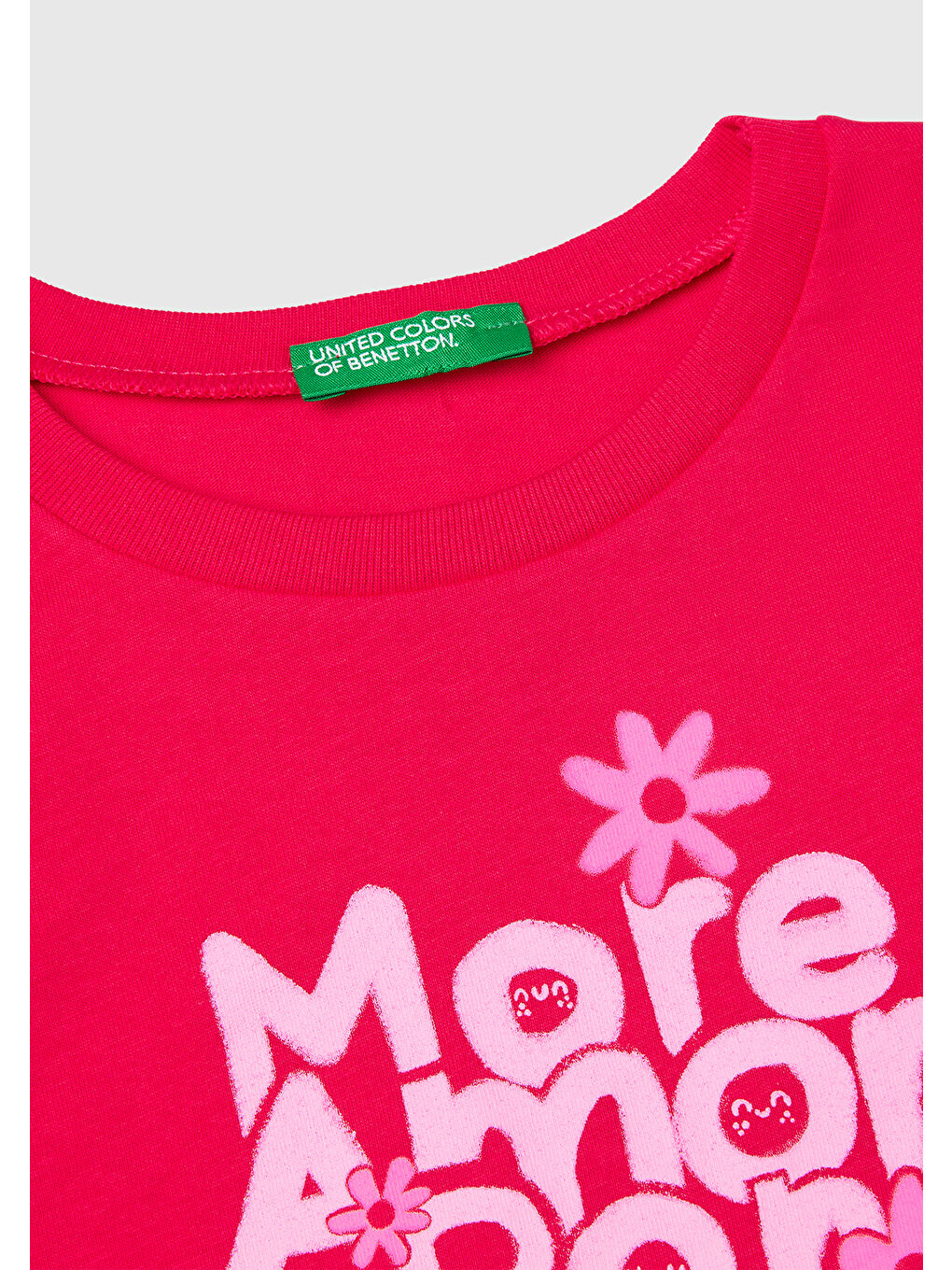 Kız Çocuk Fuşya Grafik Baskılı Kısa Kollu T-Shirt-2