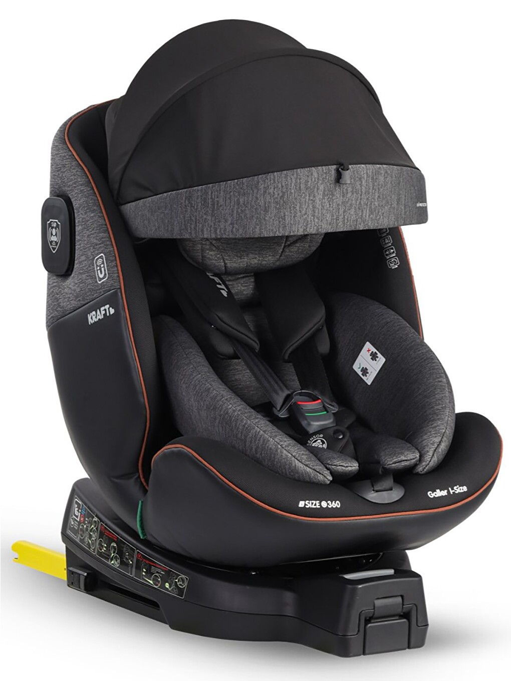 Galler I-Size Oto Koltuğu 0-36 Kg (40-150 Cm) - Gri