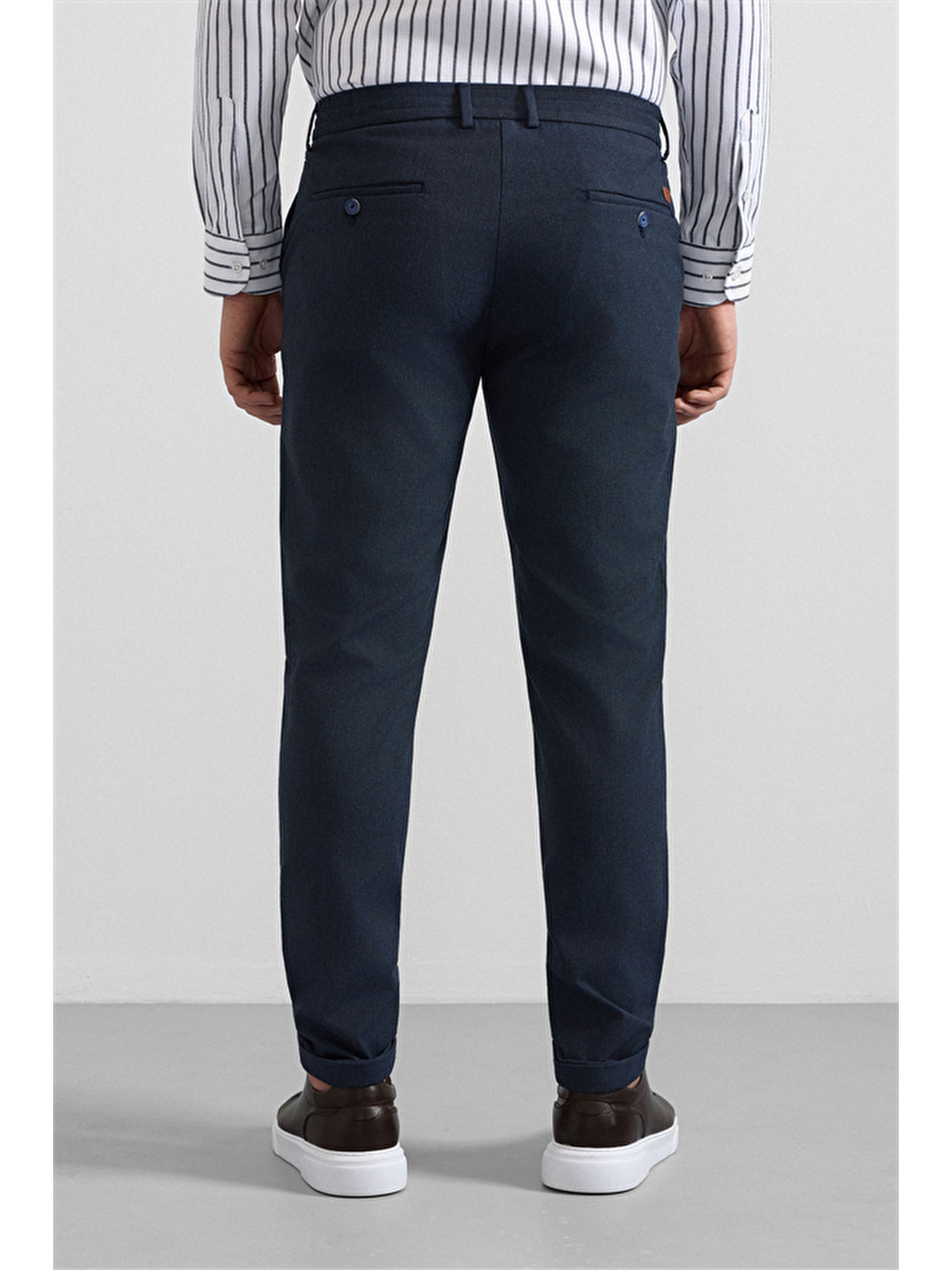 Lacivert Slim Jogger Pantolon-4