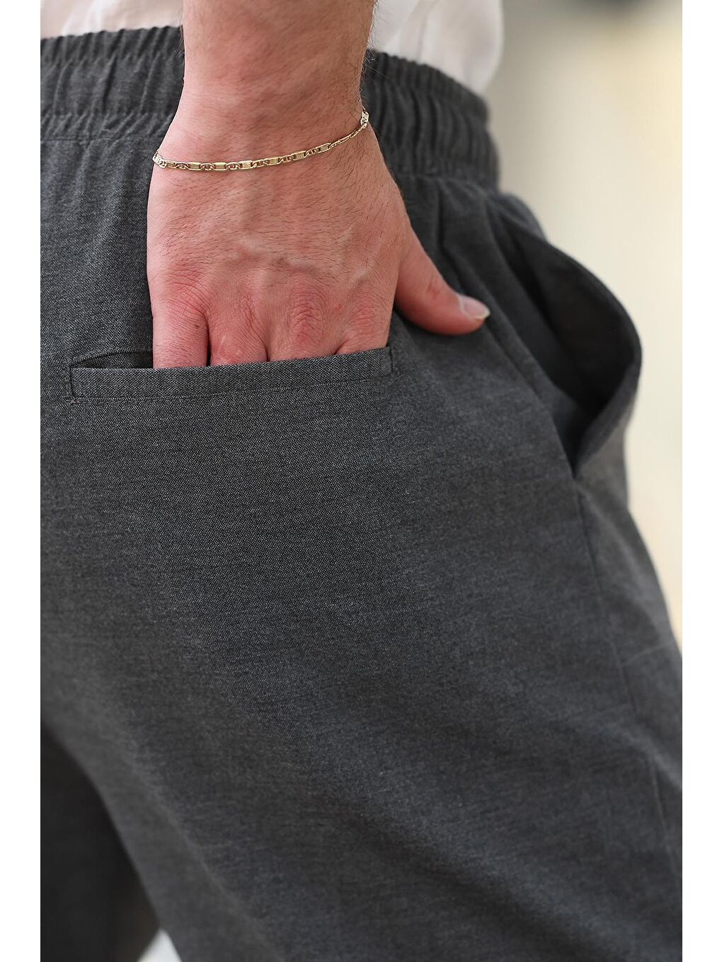 Antrasit Regular Fit Erkek Pantolon E6574-4