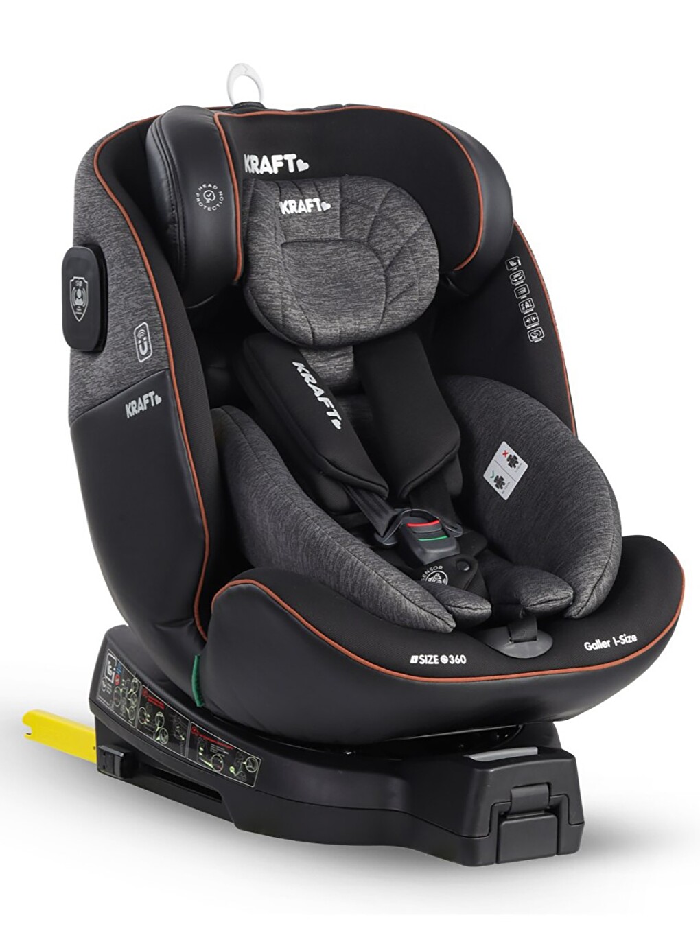 Galler I-Size Oto Koltuğu 0-36 Kg (40-150 Cm) - Gri-1