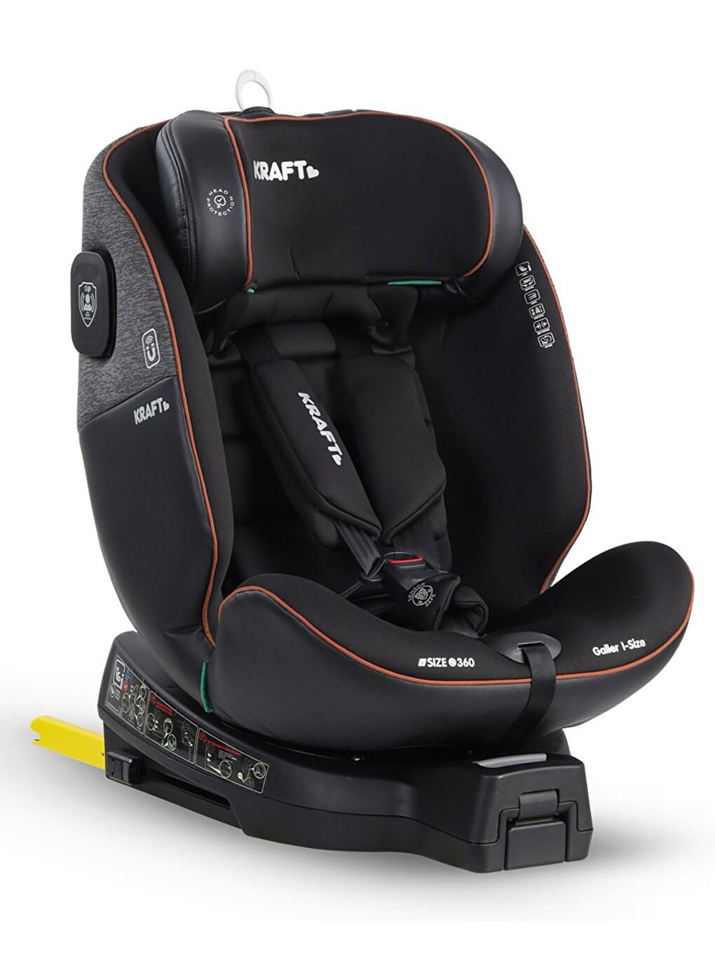 Galler I-Size Oto Koltuğu 0-36 Kg (40-150 Cm) - Gri-2