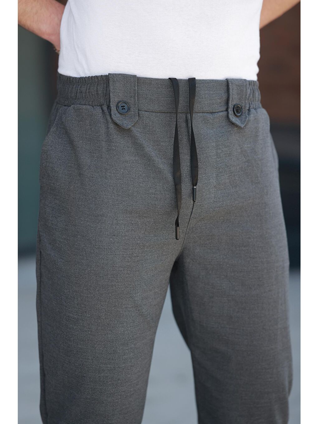 Antrasit Regular Fit Erkek Pantolon E6574-5