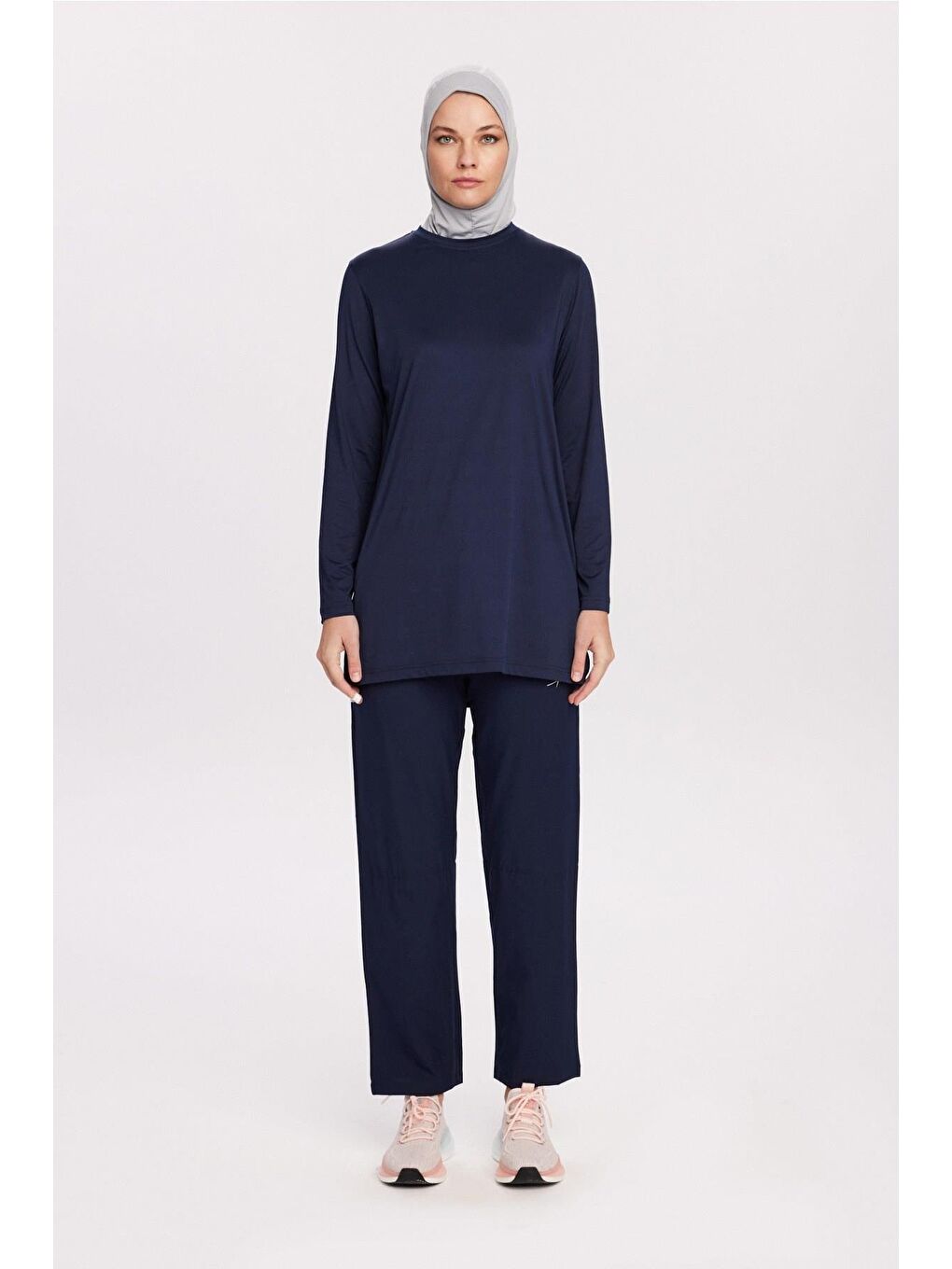 Active Uzun Kollu Lacivert Antrenman Üstü-Sweatshirt Act-45