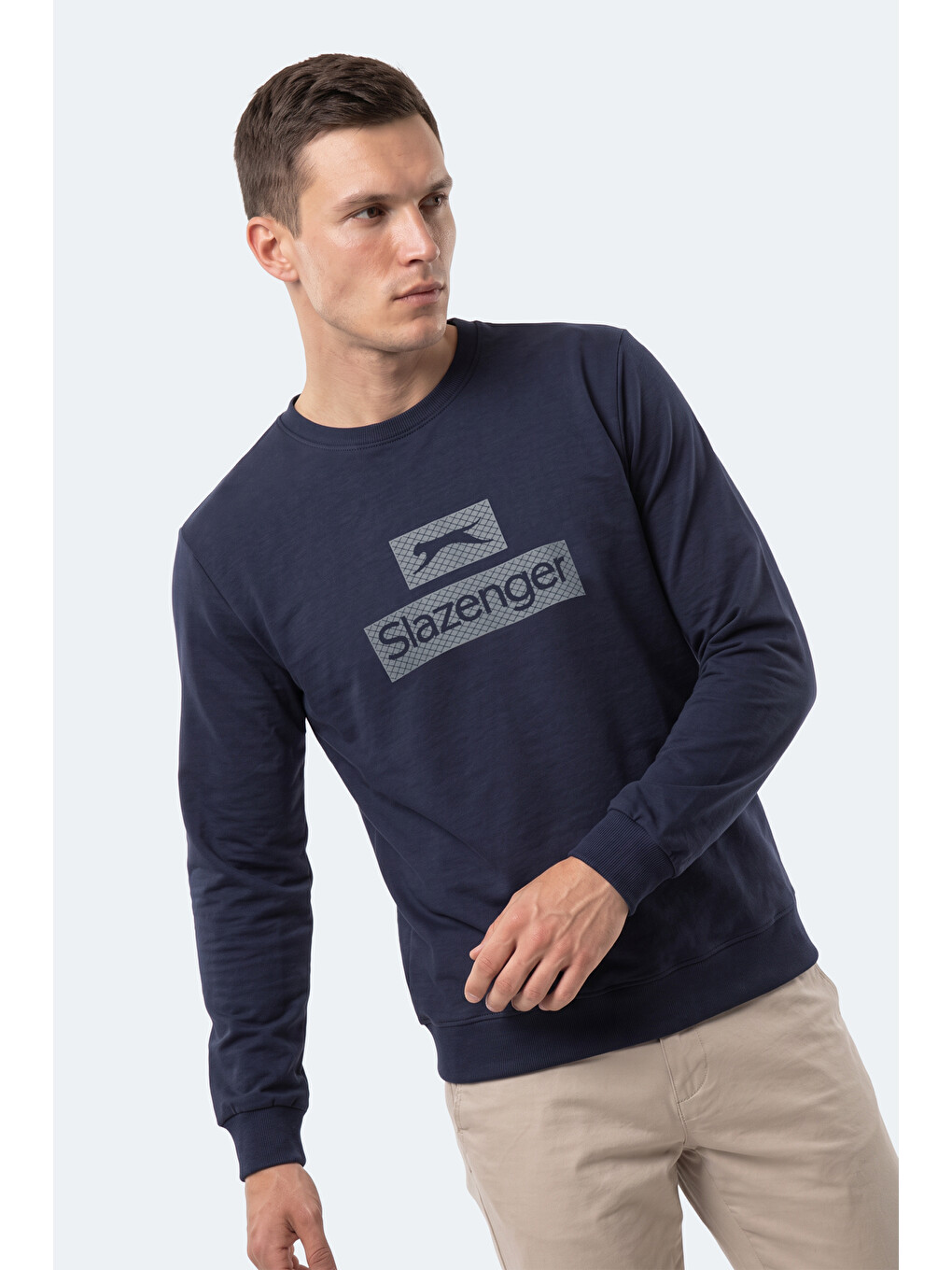 Garvan Erkek Lacivert Sweatshırt-3