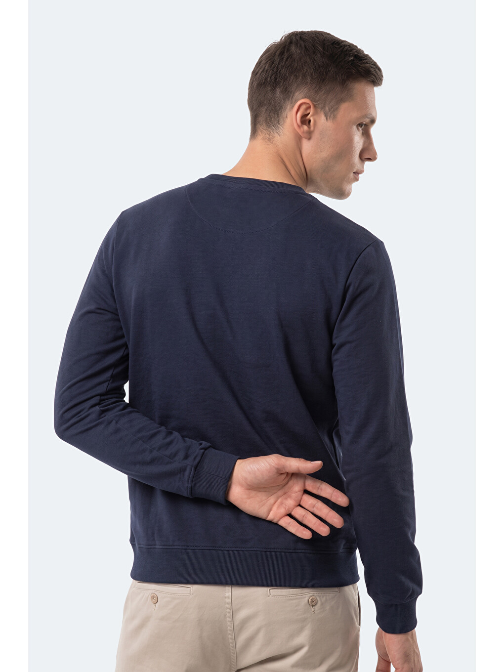 Garvan Erkek Lacivert Sweatshırt-4
