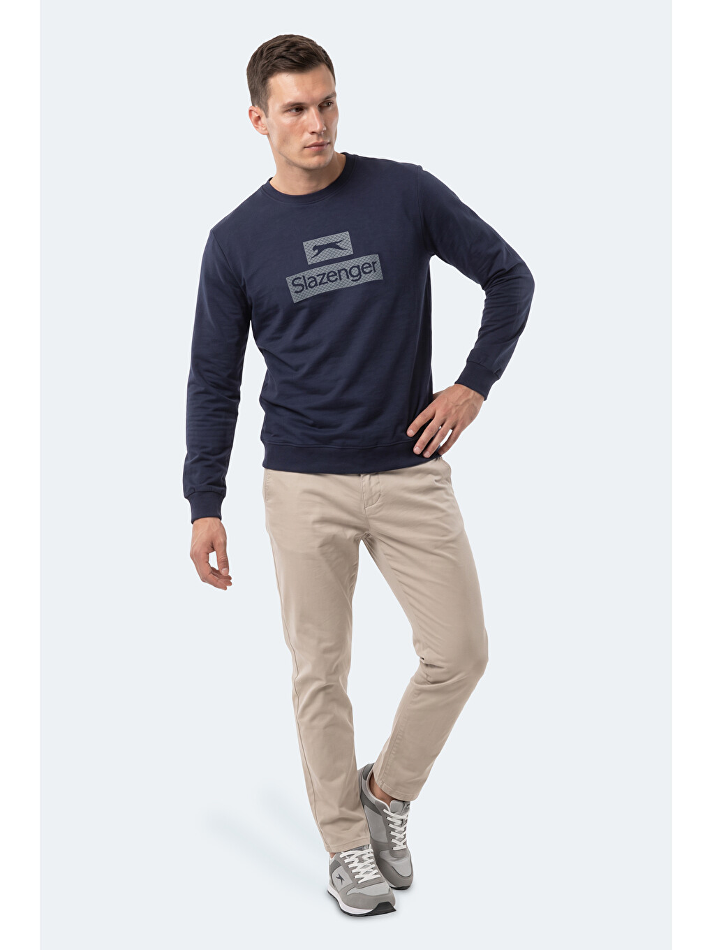Garvan Erkek Lacivert Sweatshırt-5