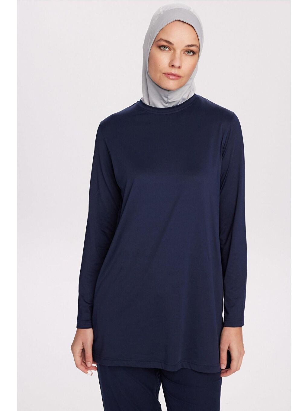 Active Uzun Kollu Lacivert Antrenman Üstü-Sweatshirt Act-45-2