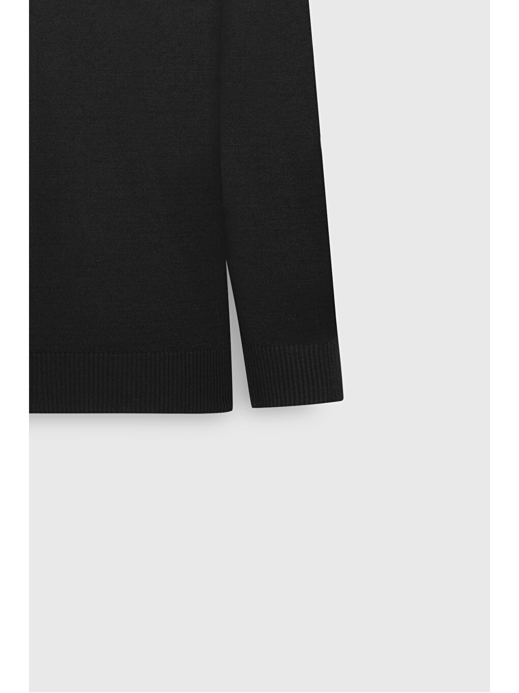 Erkek Siyah Tüylenme Yapmayan Anti Pilling Özellikli Standart Fit Tam Balıkçı Yaka Triko-7