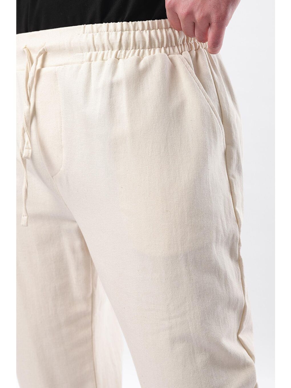 Bej Fit Kesim Erkek %100 Pamuk Pantolon E6558-4