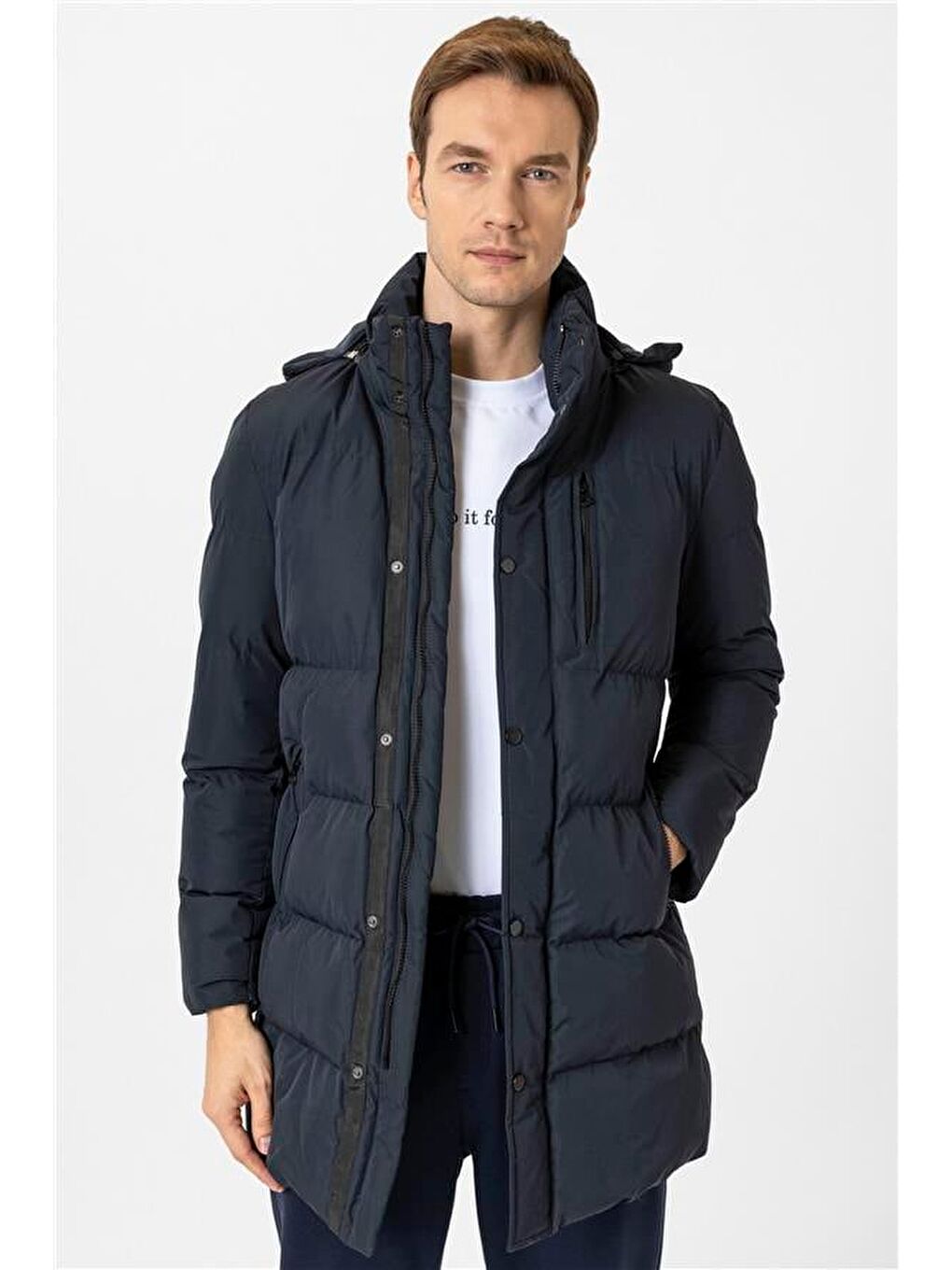 Lacivert Slim Dolum Mont-1