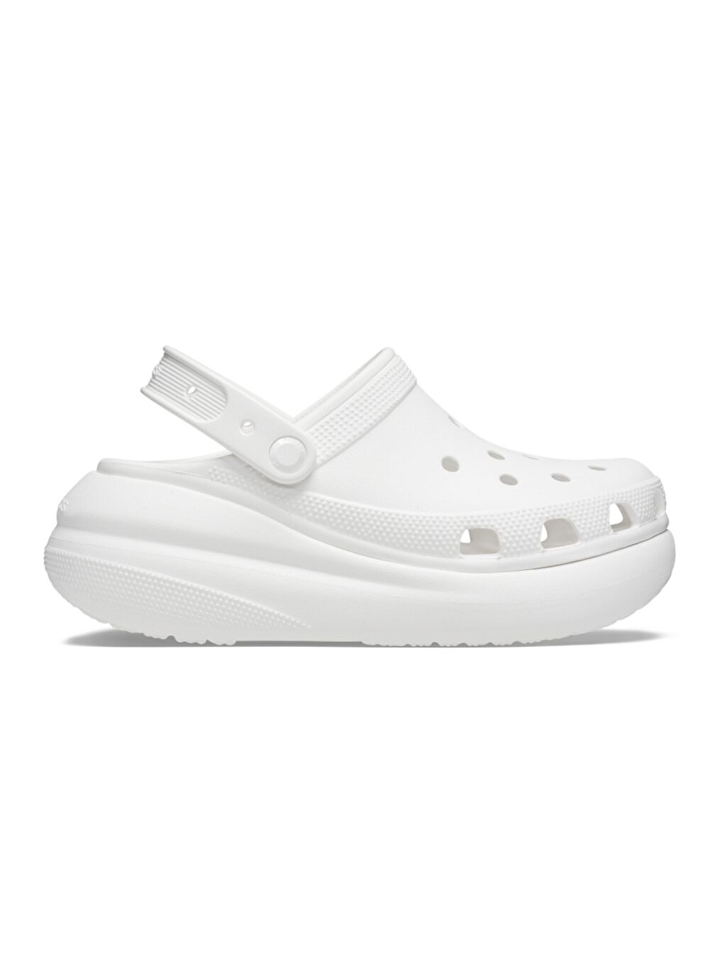 Crocs Beyaz Classic Crush Clog Kadın Platform Terlik 207521-100