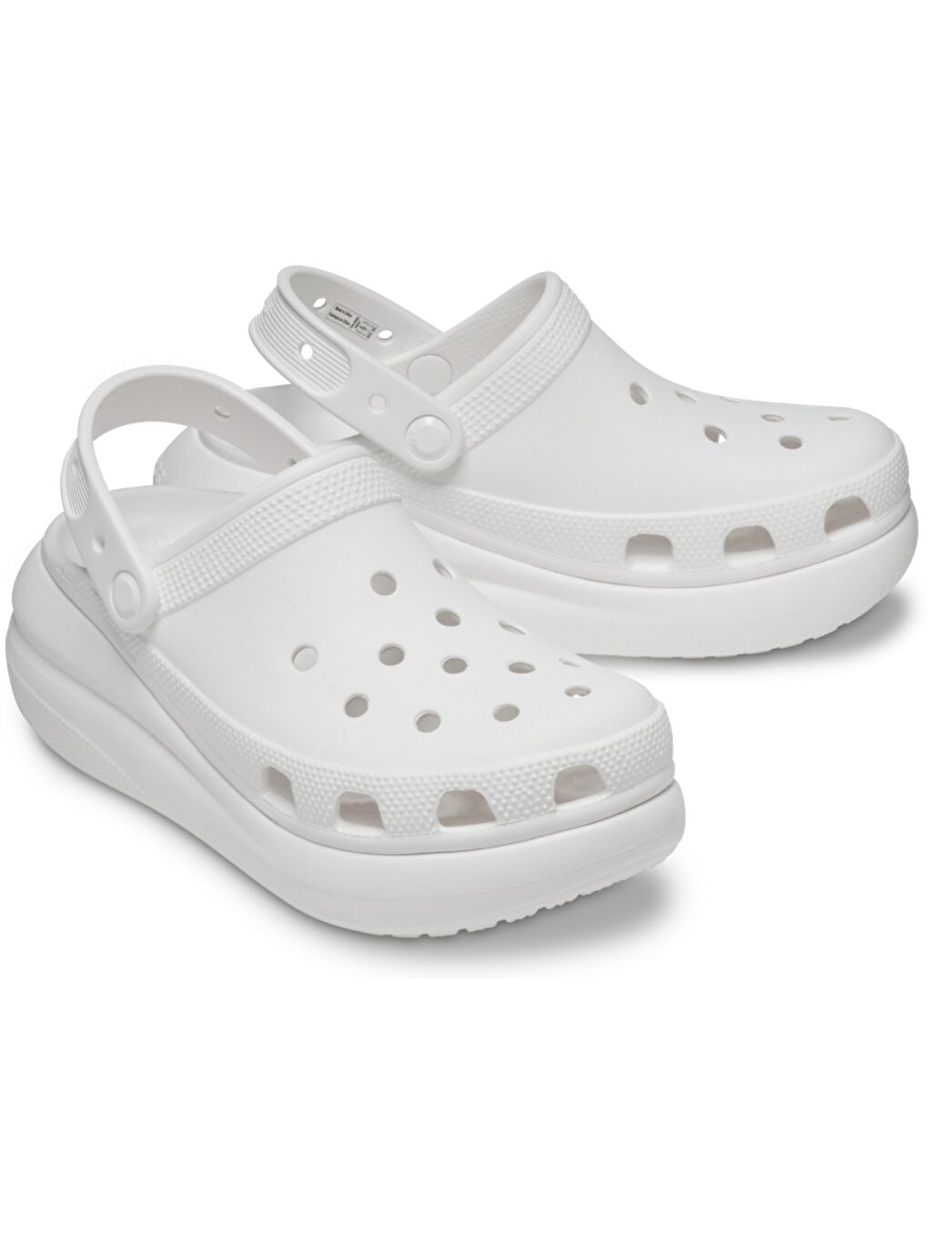 Crocs Beyaz Classic Crush Clog Kadın Platform Terlik 207521-100 - 1