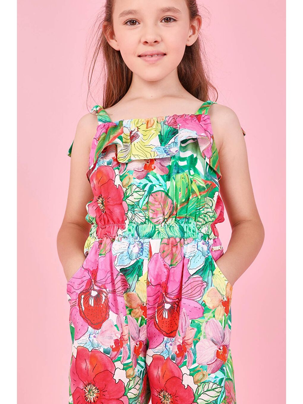 Karışık Kız Çocuk Tulum-3