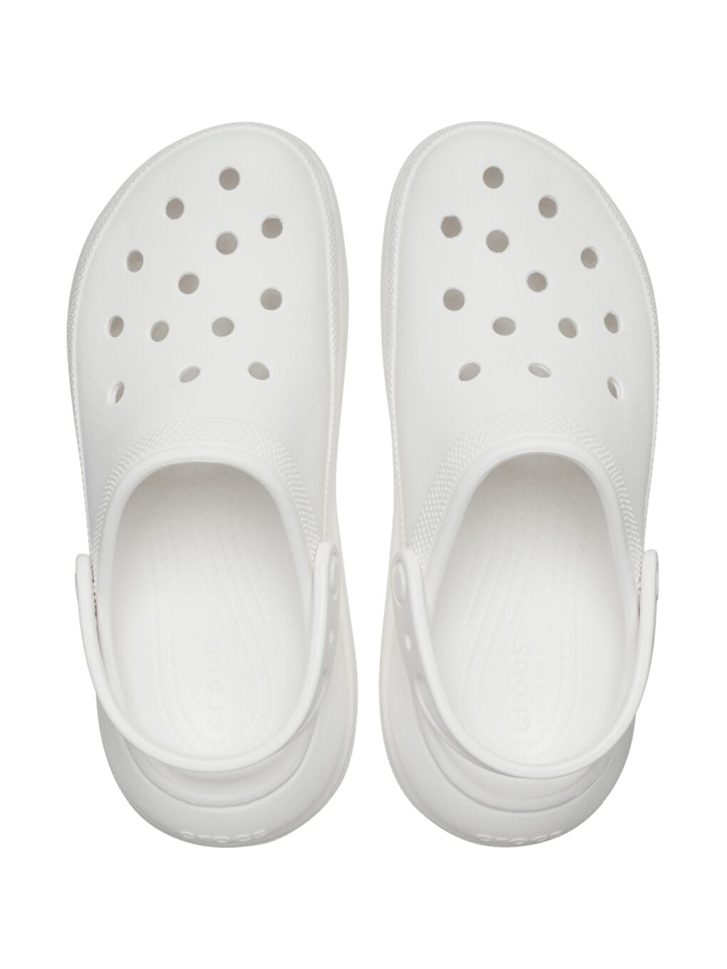 Crocs Beyaz Classic Crush Clog Kadın Platform Terlik 207521-100 - 2