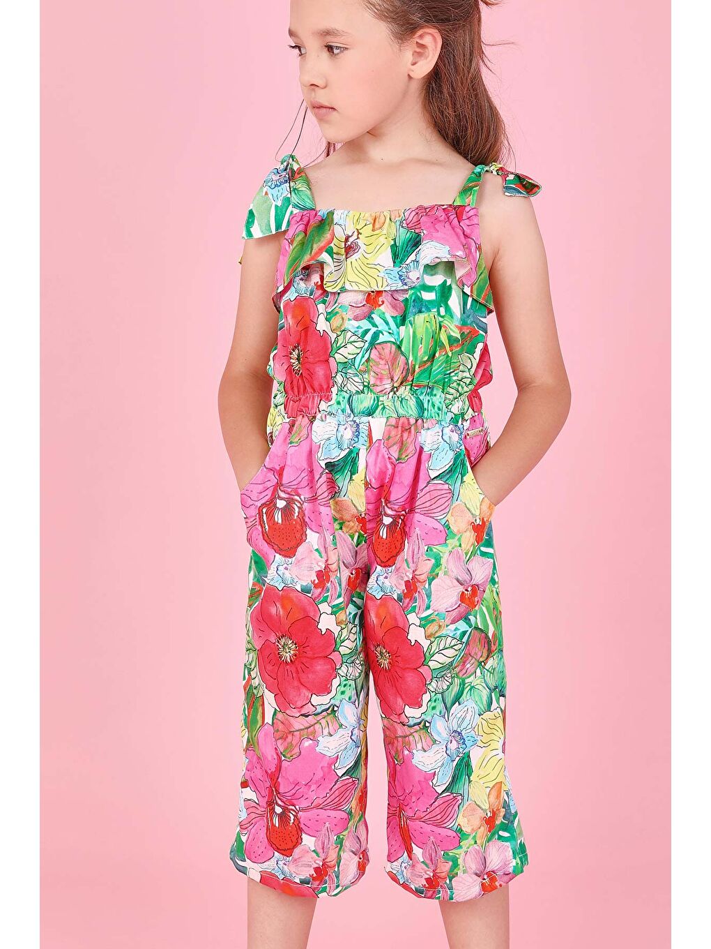 Karışık Kız Çocuk Tulum-6