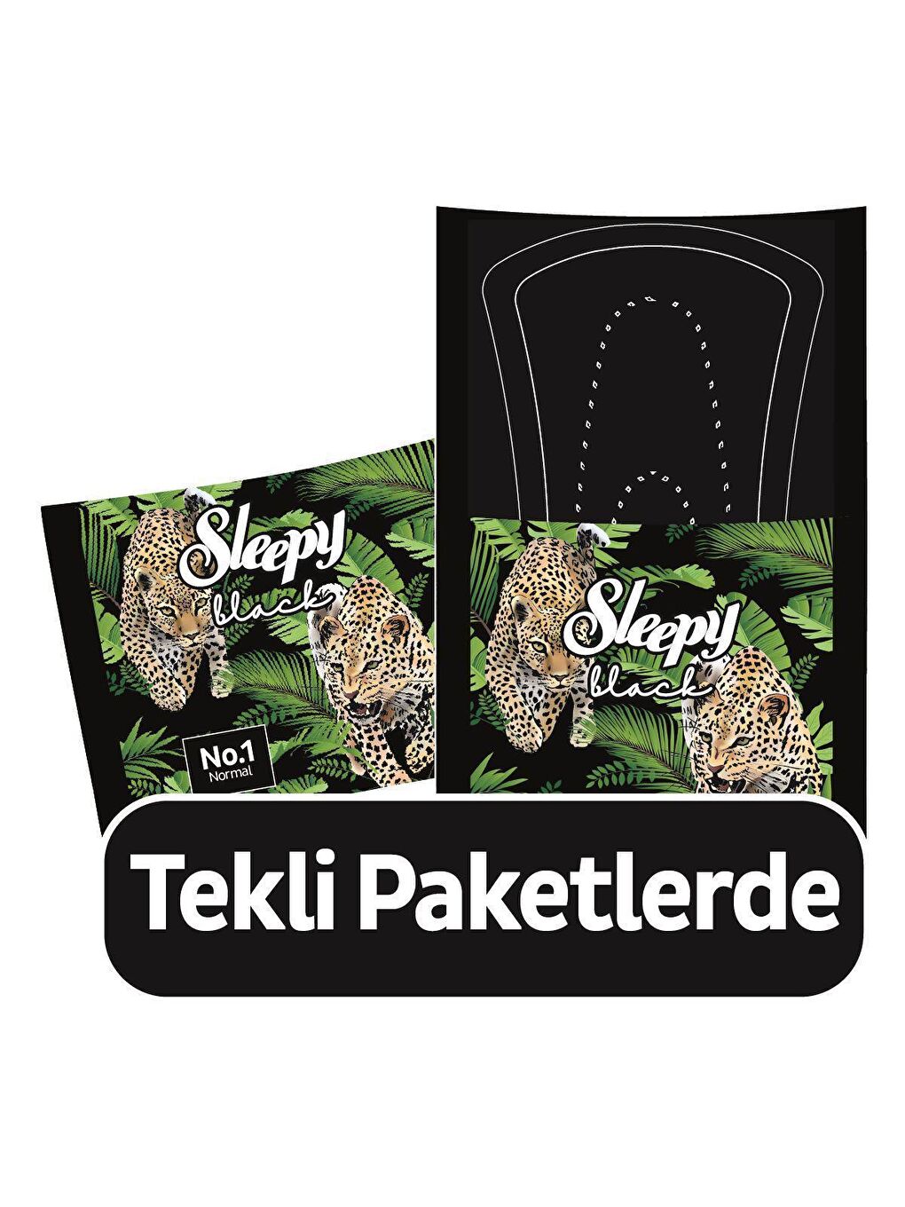 Sleepy Beyaz Tekli Paket Black Premium Plus Hijyenik Ped Uzun 40 Adet Ped - 1