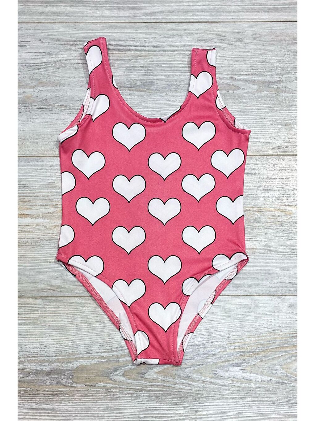 Beyaz Trend Kız Çocuk Deniz Havuz Mayo