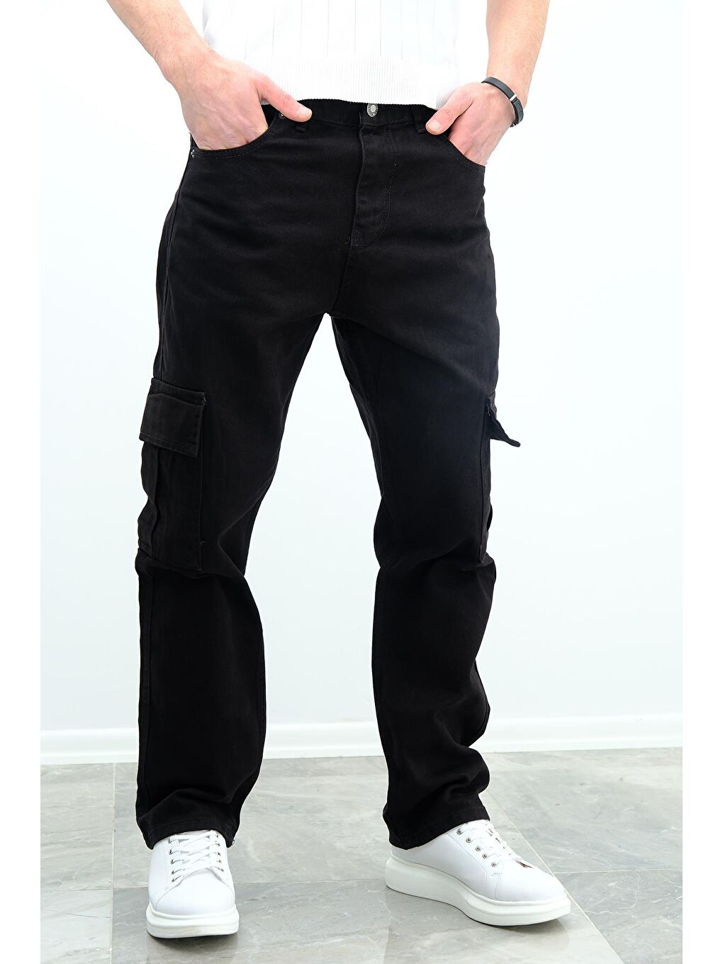 Oksit Siyah Cio 1250 Komando Baggy Fit  jean  Kargo Pantolon - 1